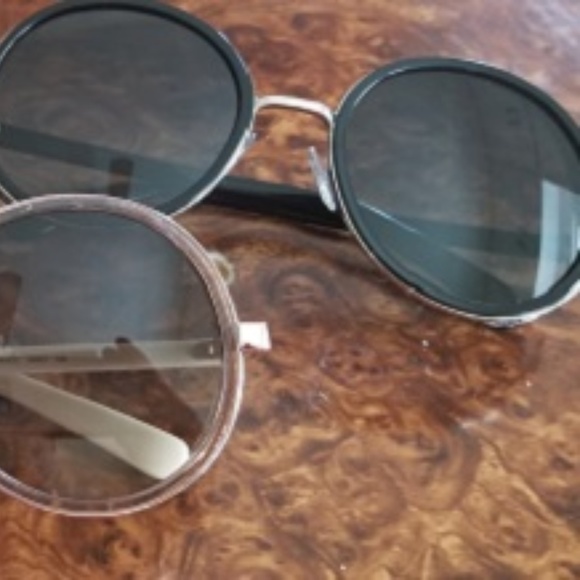 Jimmy Choo - Andie Crystal Round Sunglasses - Picture 4 of 7